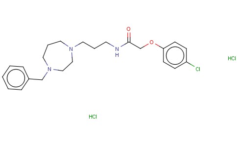 ACETAMIDE, 2-(4-CHLOROPHENOXY)-N-(3-(HEXAHYDRO-4-(PHENYLMETHYL)-1H-1,4-DIAZEPIN-1-YL)PROPYL)-,DIHYDR